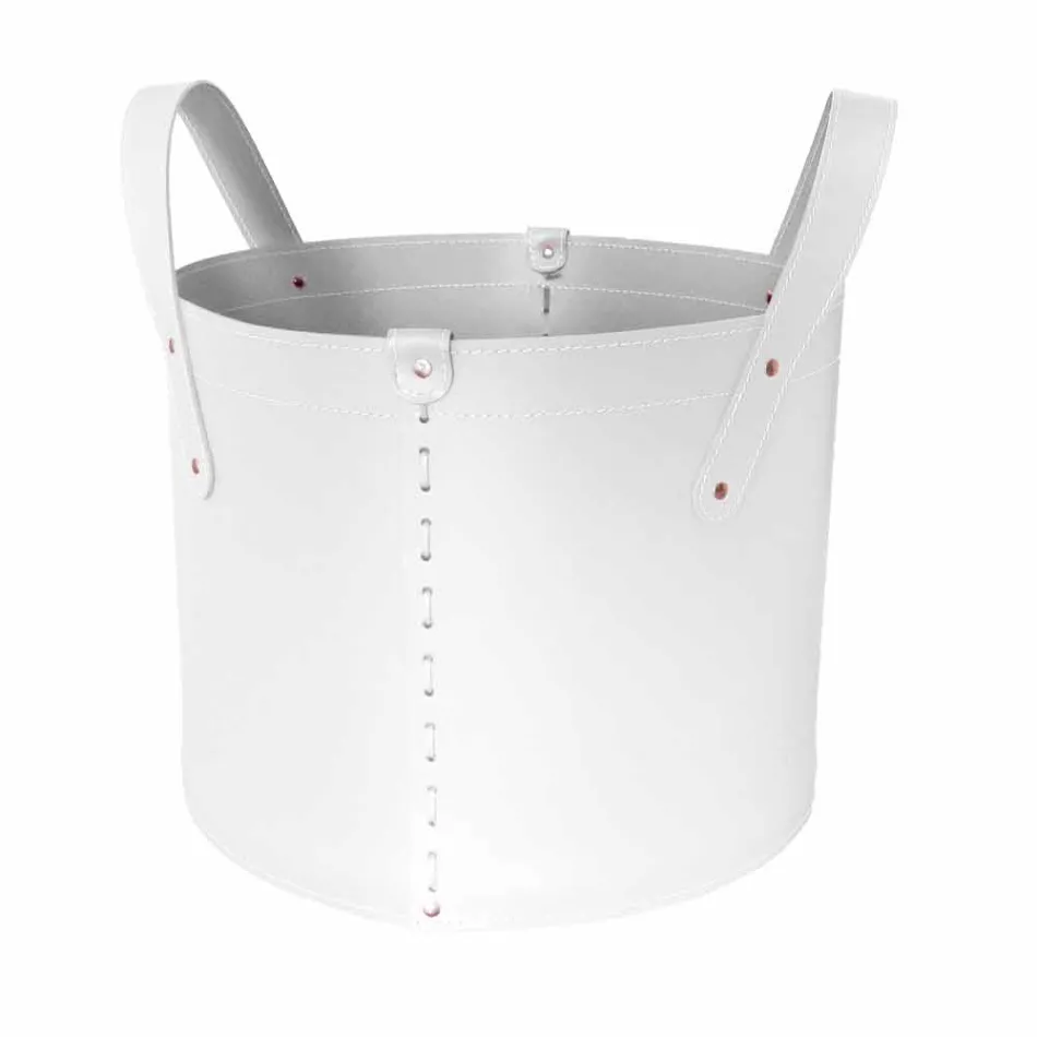 Suport cilindric pentru jurnal din piele regenerată cu roți Tonda Firestyle Viadurini