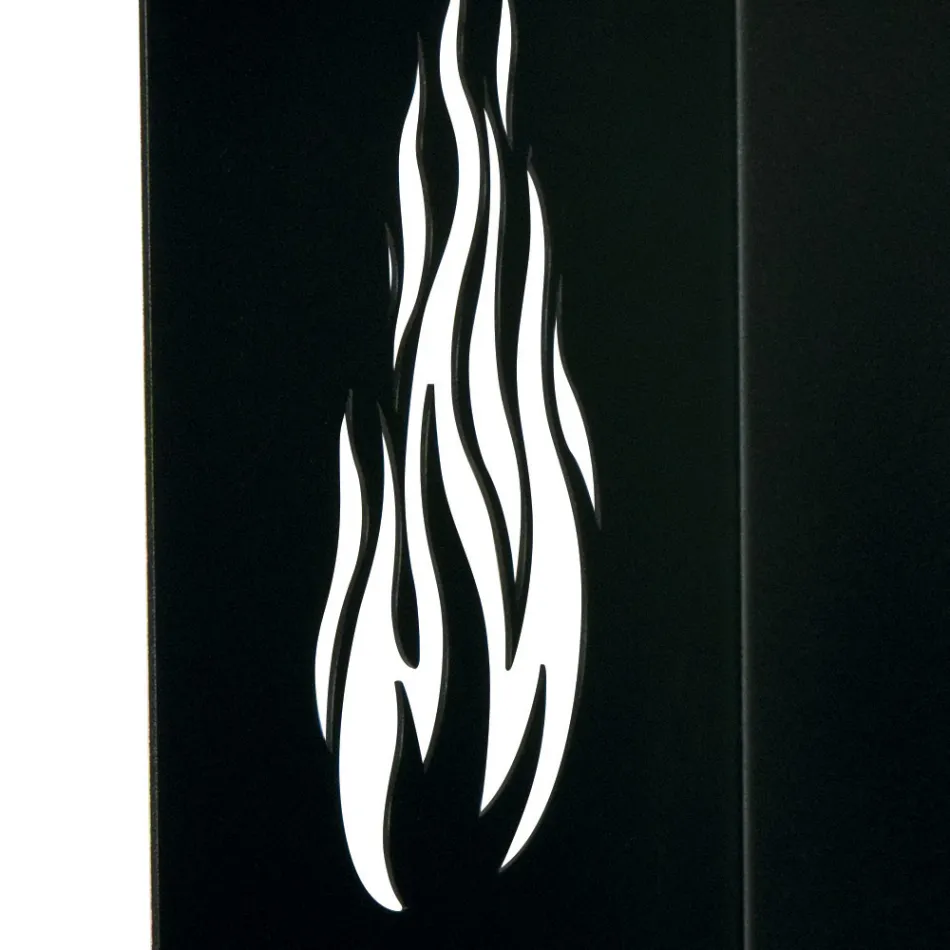 Suport lemn cu roti si sertar superior Made in Italy - Polare Viadurini