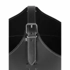 Portalegna din interior cu roată într-o piele regenerată modernă Fabia Viadurini