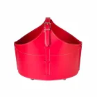 Portalegna din interior cu roată într-o piele regenerată modernă Fabia Viadurini