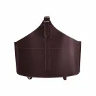 Portalegna din interior cu roată într-o piele regenerată modernă Fabia Viadurini