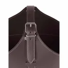 Portalegna din interior cu roată într-o piele regenerată modernă Fabia Viadurini