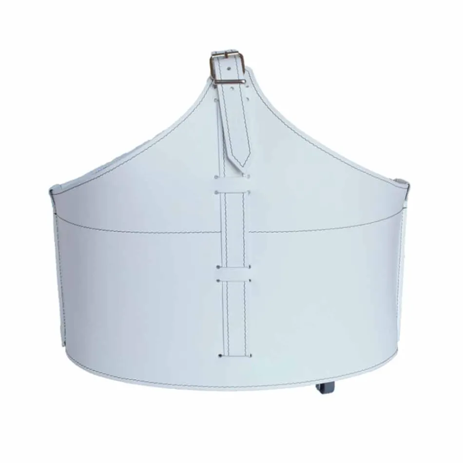 Portalegna din interior cu roată într-o piele regenerată modernă Fabia Viadurini