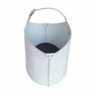 Portalegna din interior cu roată într-o piele regenerată modernă Fabia Viadurini