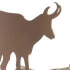 Suport interior pentru lemn de foc din oțel maro, fabricat în Italia cu unelte - Volturno Viadurini