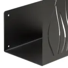 Suport pentru lemn de foc de interior din otel vopsit Made in Italy - Ghino Viadurini