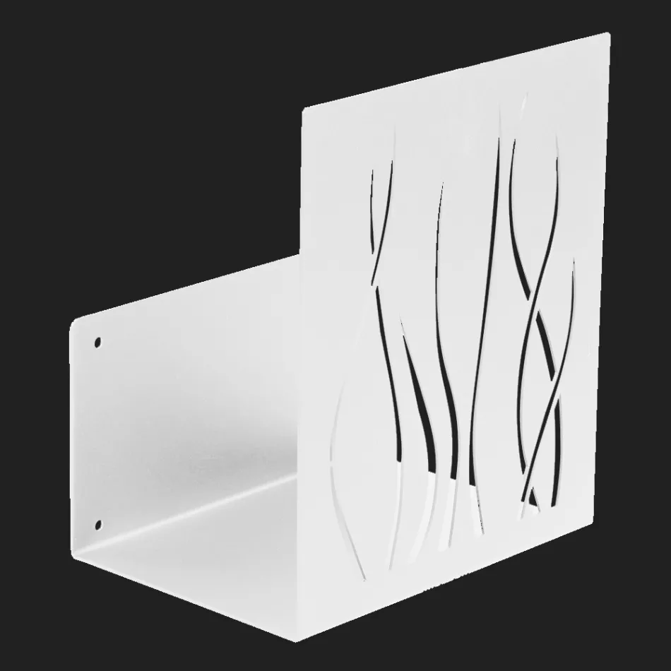 Suport pentru lemn de foc de interior din otel vopsit Made in Italy - Ghino Viadurini