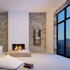 Suport pentru lemn de foc de perete / podea, design, PLDU Caf Design Viadurini