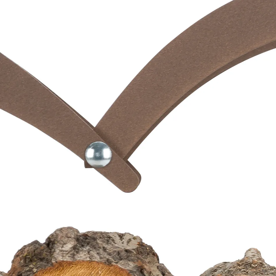 Suport interior din lemn din oțel maro fabricat în Italia - afecțiune Viadurini