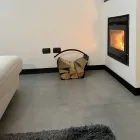 Suport de bușteni modern din interior din oțel negru fabricat în Italia - Libeccio Viadurini