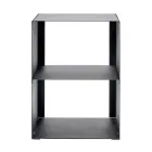 Suport pentru lemne de foc din Otel Vopsit cu Vopsea Neagra Made in Italy - Fiamme Viadurini