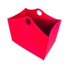 Portalegna din piele legat cu roți WoodBag fabricate în Italia Viadurini