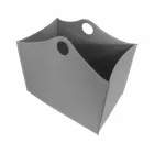 Portalegna din piele legat cu roți WoodBag fabricate în Italia Viadurini