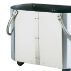 Suport lemn in diferite finisaje cu 2 manere laterale Made in Italy - Impala Viadurini