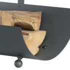 Suport lemn metalic cu maner si 4 picioare Made in Italy - Buffalo Viadurini