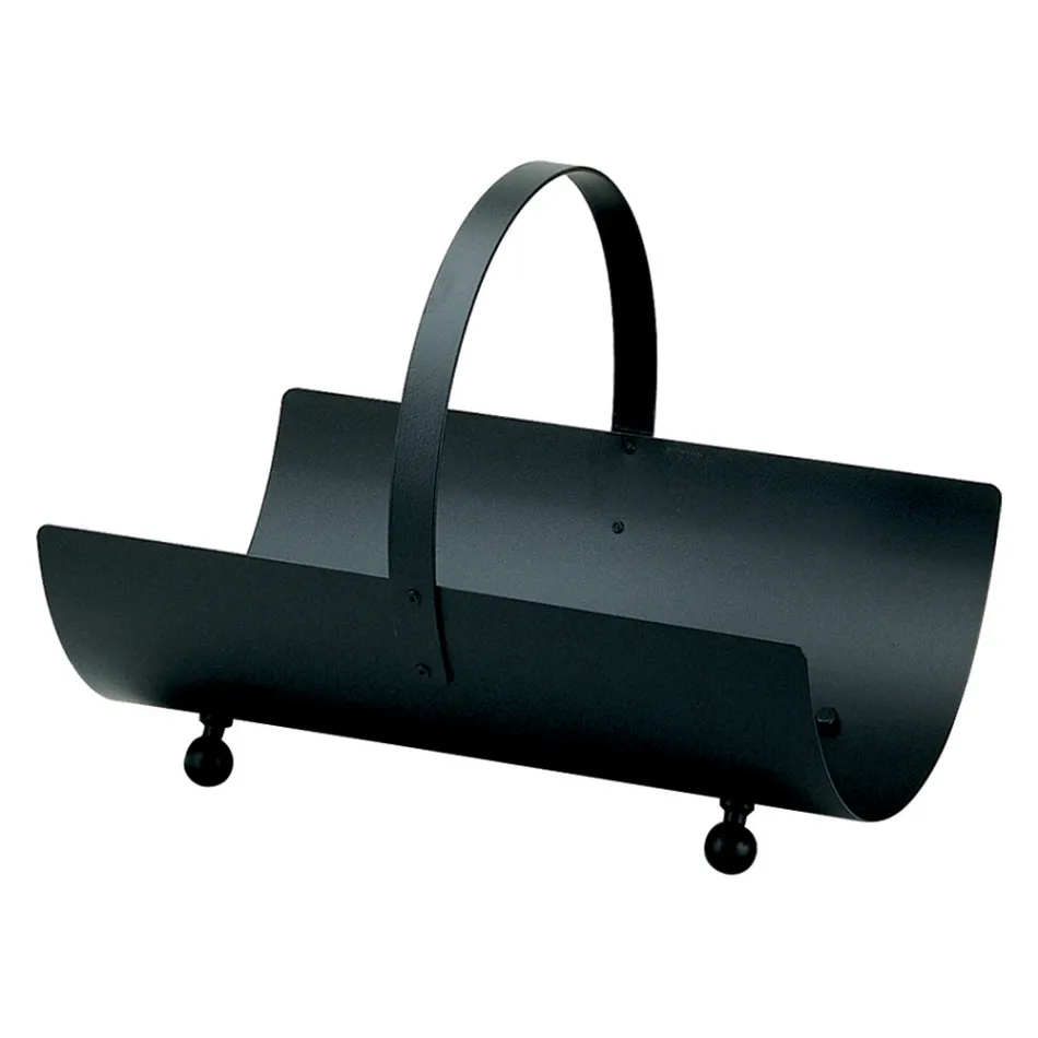 Suport de busteni metalic cu maner si 4 picioare Made in Italy - Buffalo Viadurini