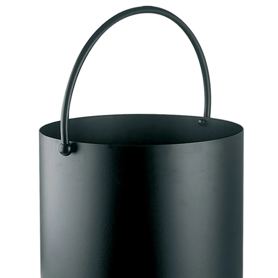 Suport metalic pentru bușteni cu mâner superior și roți Fabricat în Italia - Bizon Viadurini