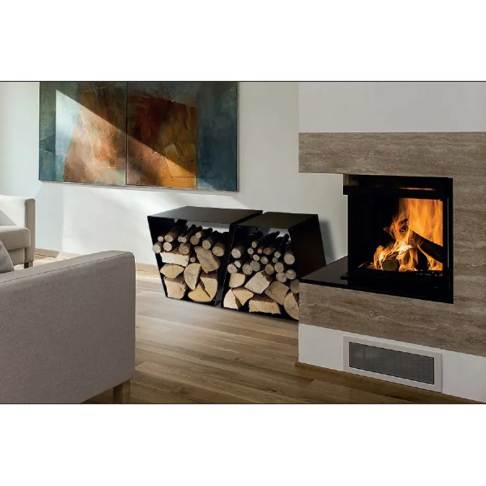 Suport modern pentru podea din oțel vopsit Fabricat în Italia - Demetra Viadurini