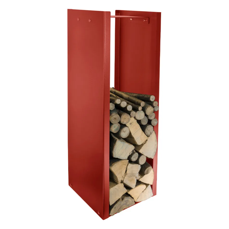 Suport modern pentru bușteni din oțel vopsit Fabricat în Italia - Patrik Viadurini