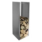 Suport modern pentru bușteni din oțel vopsit Fabricat în Italia - Patrik Viadurini