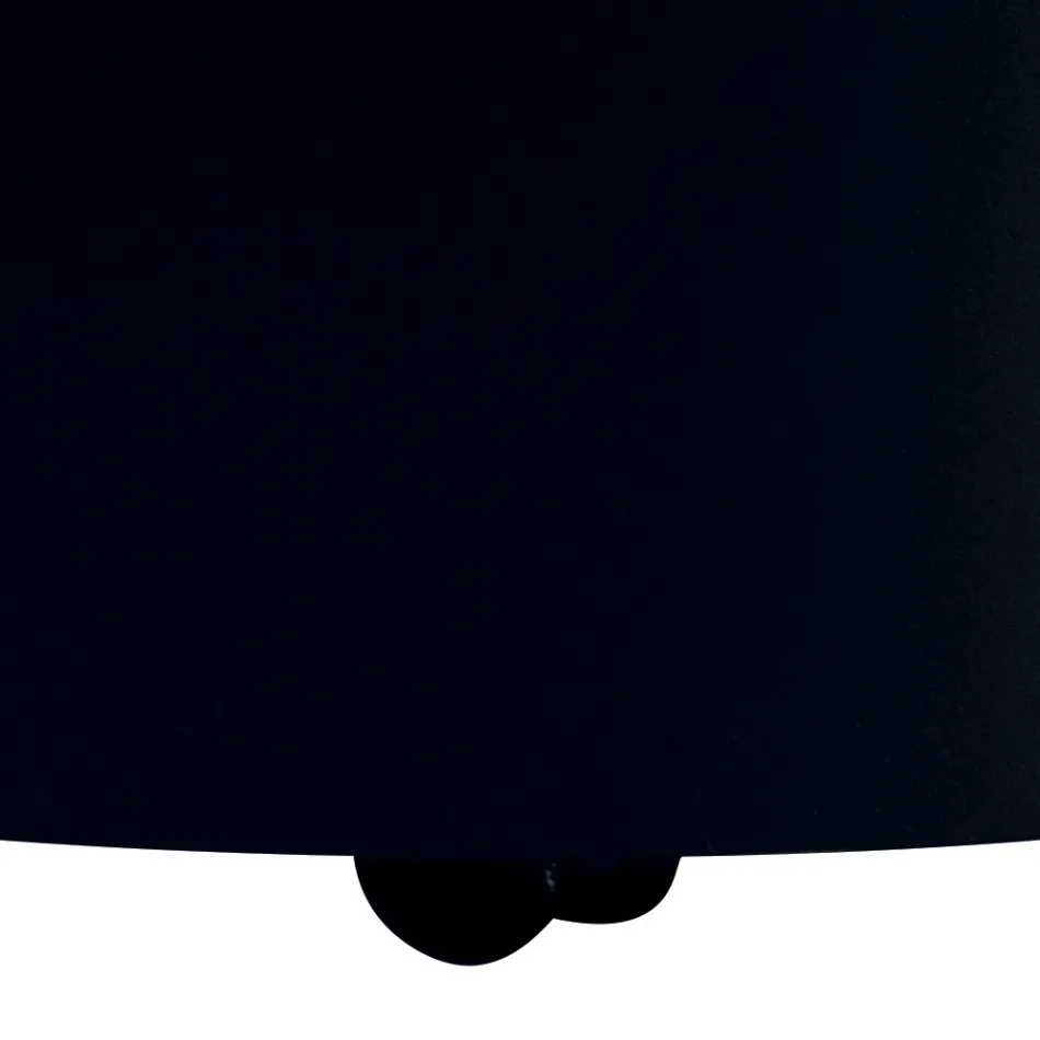 Suport din lemn modern din metal cu roți fabricat în Italia - creion Viadurini