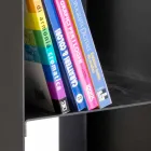 Suport de bușteni modern din lemn de interior cu rafturi fabricate în Italia - Cauro1 Viadurini