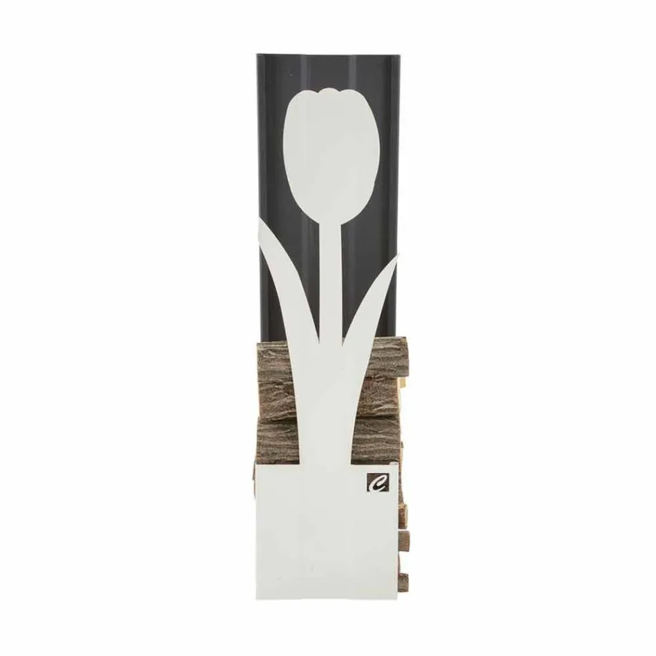 Suport de șemineu pentru Camino Caf Design Made in Italy PLV F Viadurini