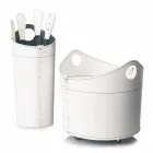 Lemn de păstrare, suport pentru fier și fier pentru piele Nicad, fabricat în Italia Viadurini