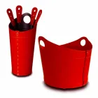 Lemn de păstrare, suport pentru fier și fier pentru piele Nicad, fabricat în Italia Viadurini