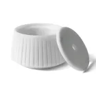 Suport de depozitare cu marmură albă de Carrara sau negru Portoro Design cu dungi - Cairo Viadurini