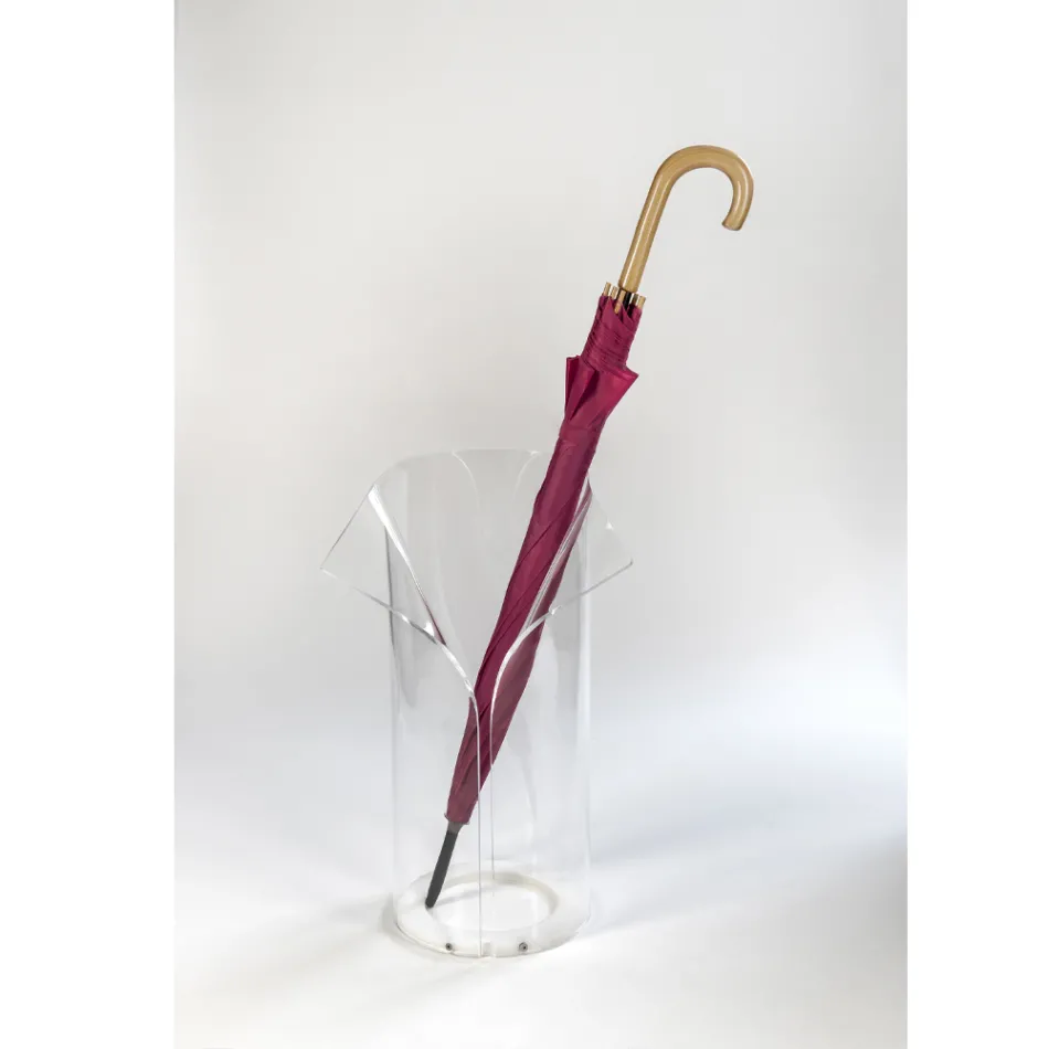 Suport umbrelă de intrare în plexiglas transparent reciclabil - Merlon Viadurini