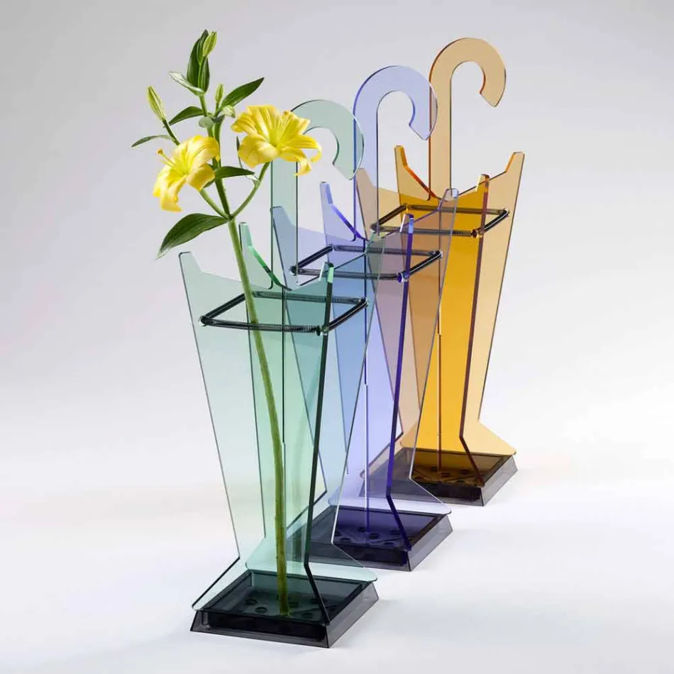 Stand de umbrele de design modern în colorat de metacrilat Fabricat în Italia - Tati Viadurini