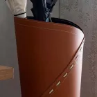 Suport umbrelă modernă din piele regenerată Katrina, fabricată în Italia Viadurini