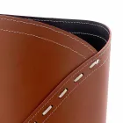 Suport umbrelă modernă din piele regenerată Katrina, fabricată în Italia Viadurini