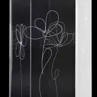 Suport umbrelă din plastic transparent cu frunze stilizate gravate - Florino Viadurini