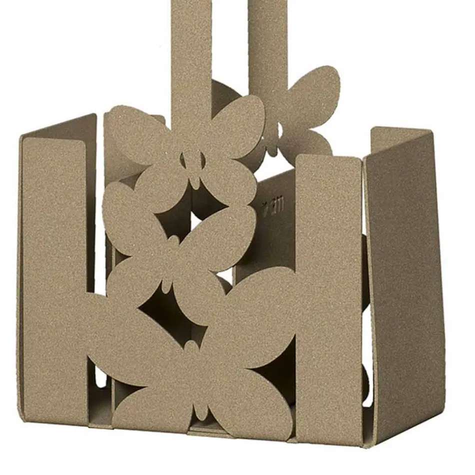 Suport modern pentru tacâmuri din lemn de culoare albă, bej sau fildeș - Made in Italy - Laida Viadurini