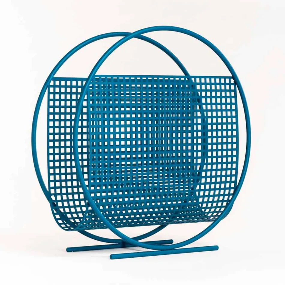 Raft pentru reviste din oțel cu design rotund Made in Italy - Ladle Viadurini