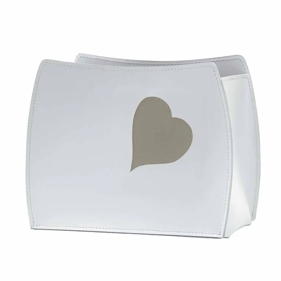 Design rack magazin din piele cu un design modern Beatrice Viadurini