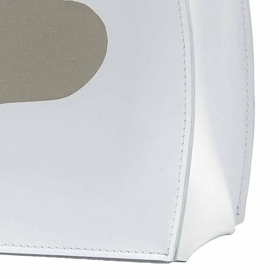 Design rack magazin din piele cu un design modern Beatrice Viadurini