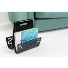 Revista de design de plexiglas negru sau transparent, realizată în Italia - Omar Viadurini