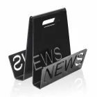 Revista de design de plexiglas negru sau transparent, realizată în Italia - Omar Viadurini