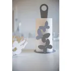 Suport pentru rulouri moderne de bucătărie, din fier alb, bej sau fildeș, fabricat în Italia - Leiden Viadurini