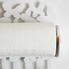 Suport pentru rulouri de perete din fier alb sau bej fabricat în Italia - Leiden Viadurini