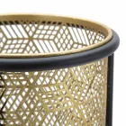 Suport rotund dublu de fier de design modern - Addie Viadurini