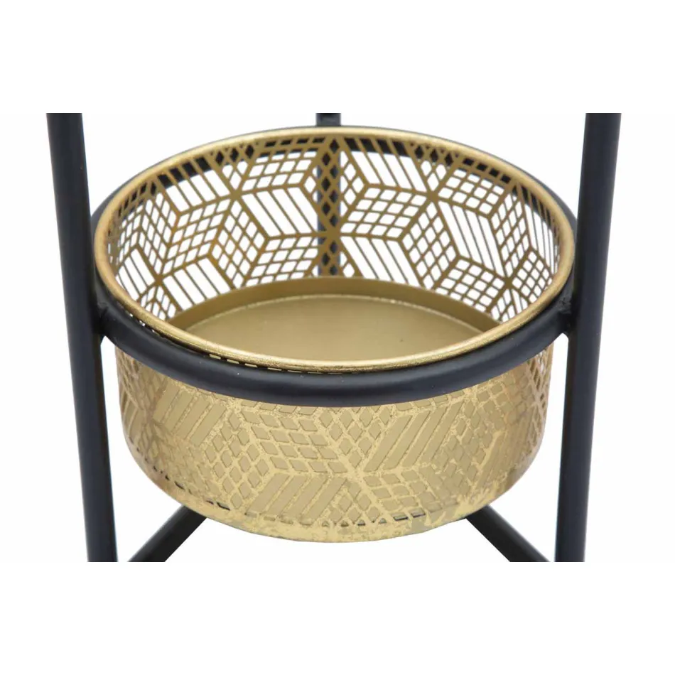 Suport rotund dublu de fier de design modern - Addie Viadurini