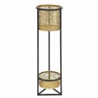 Suport rotund dublu de fier de design modern - Addie Viadurini