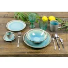 Set de tacâmuri din 24 de piese din oțel cu efect de broască țestoasă - Rock Viadurini