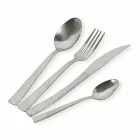 Designer de 24 de piese care servește tacâmuri din oțel cu efect tortoiseshell - Rockpos Viadurini