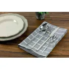 Design pentru servirea tacâmurilor din oțel satinat 24 bucăți complete - Fayette Viadurini