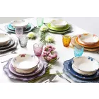 Design pentru servirea tacâmurilor din oțel satinat 24 bucăți complete - Fayette Viadurini